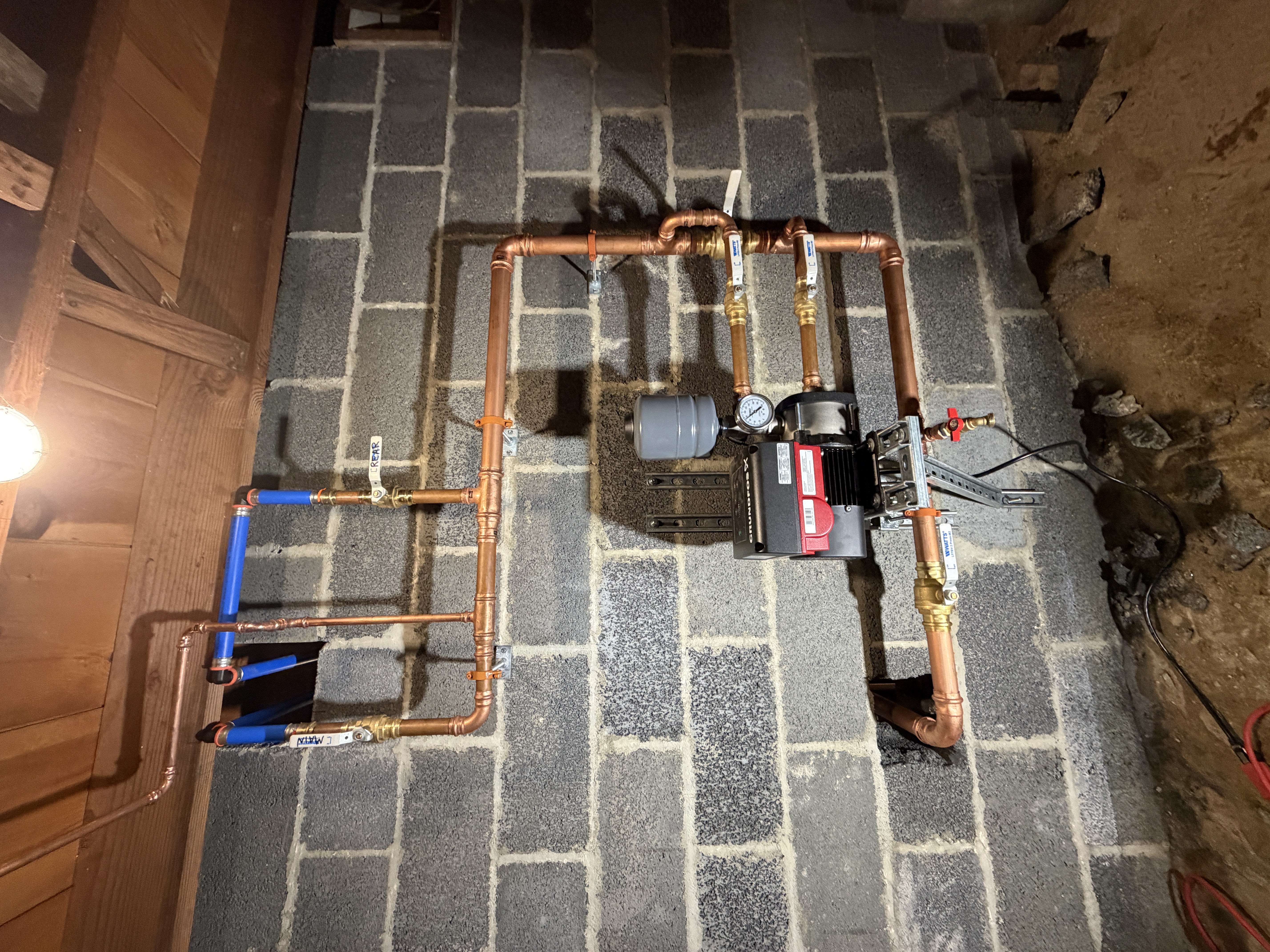 Professional pump installation